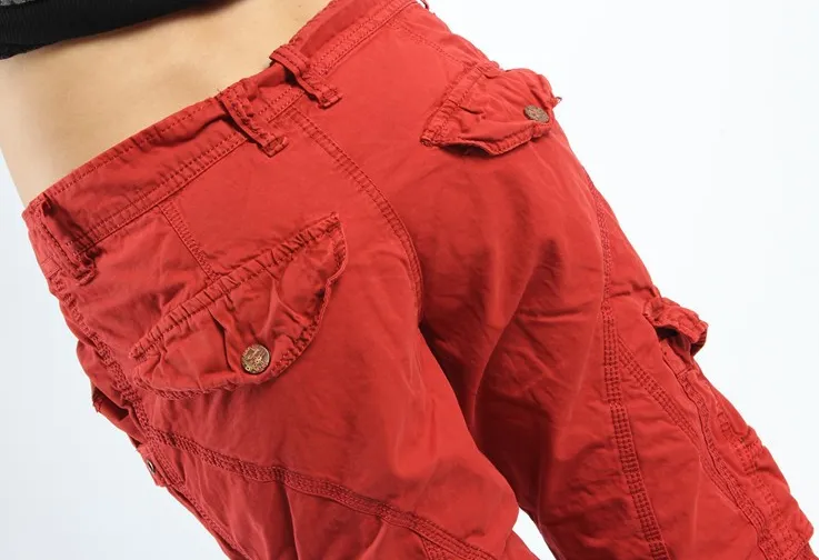Women's Cotton Classic Casual Cargo Pants