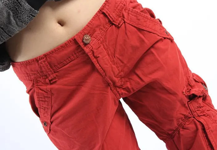 Women's Cotton Classic Casual Cargo Pants
