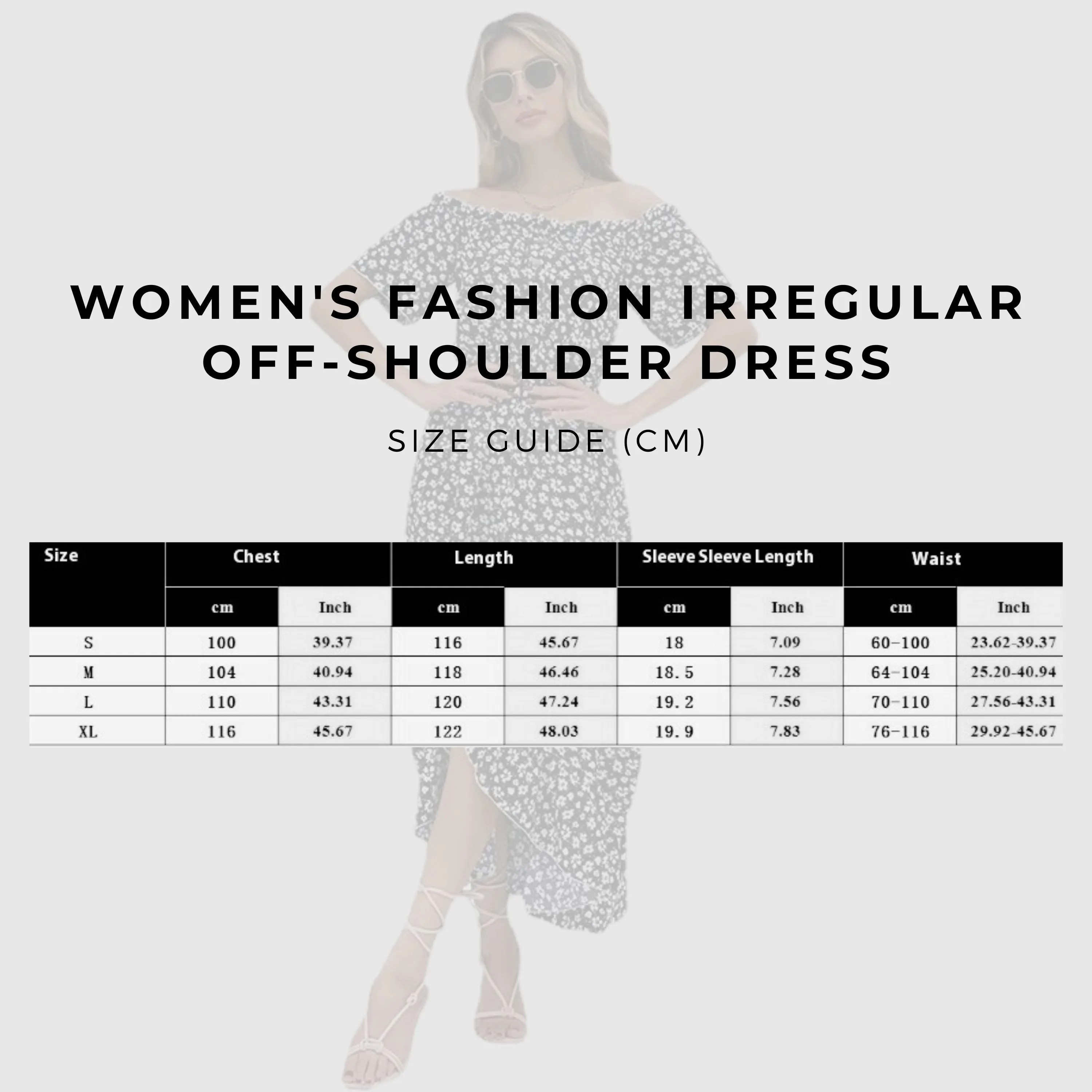 Women's Fashion Irregular Off-shoulder Dress