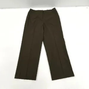 Women's Talbots Olive Green Stretch Slacks Dress Pants - Size 12