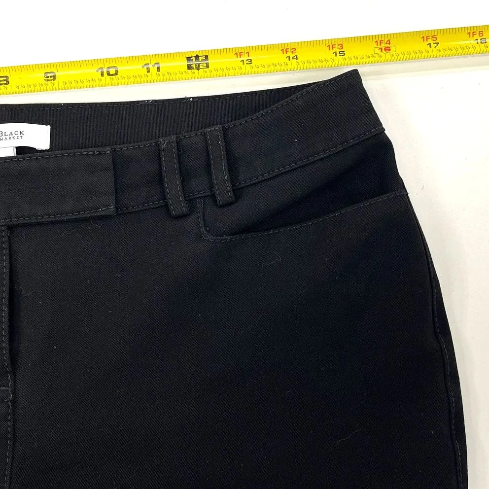 Women's White House Black Market Black Dress Pants Slacks - Size 4R