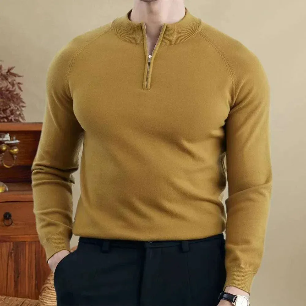 Wool smart casual premium sweater