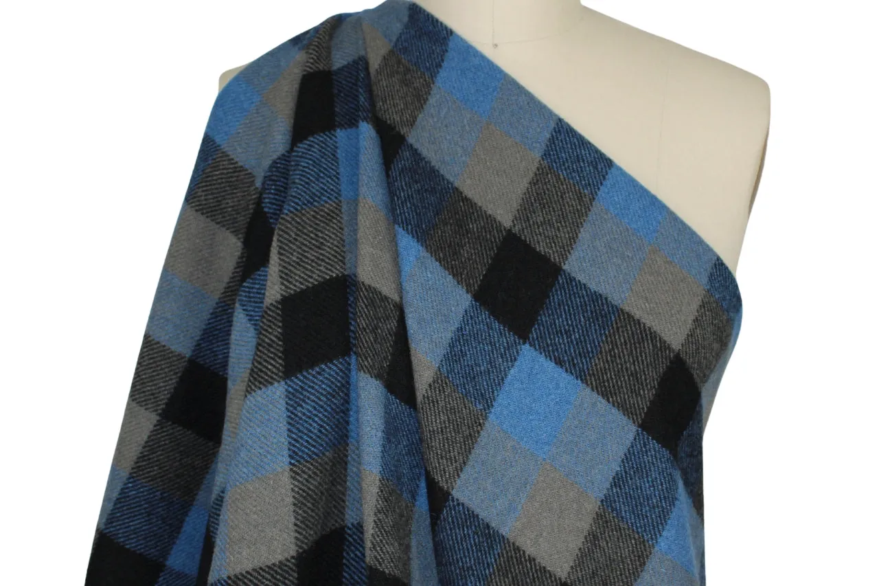 Woolrich Plaid Twill Flannel - Blue/Gray/Black