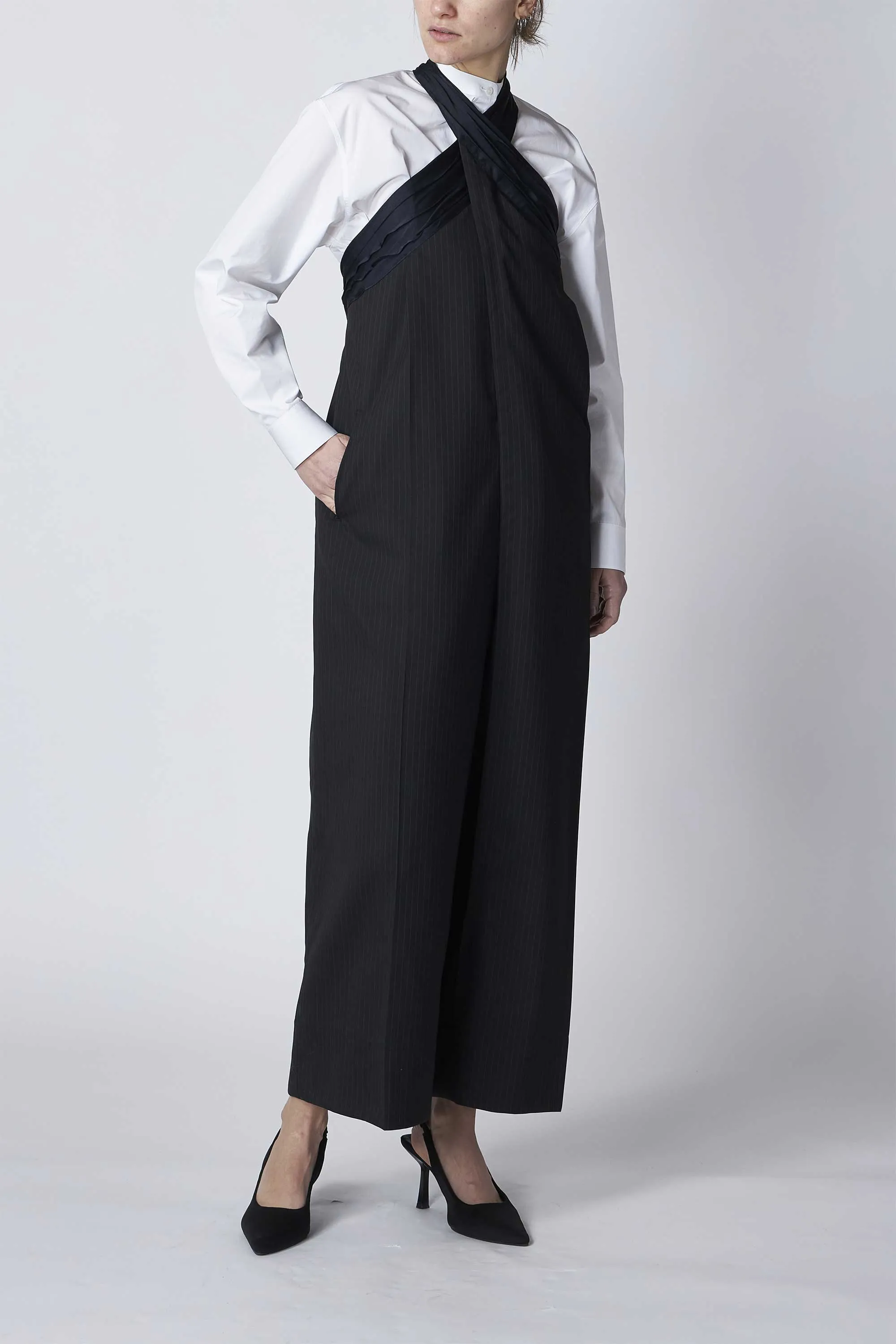 WRAP PANTS DRESS